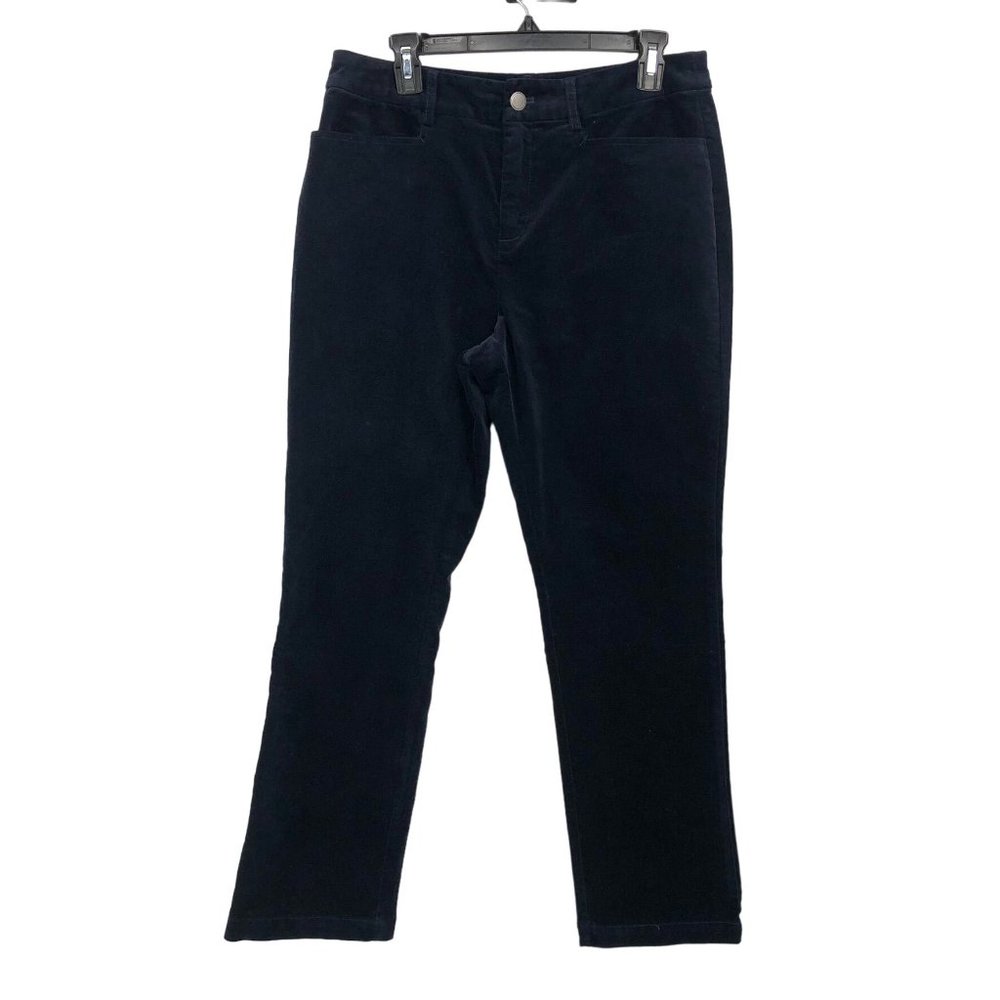 Christopher Banks Pants Womens 8P Used Blue Velvet Like